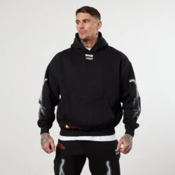 Vanquish DBZ CS Trunks Vs Freiza Black Oversized Pullover Hoodie