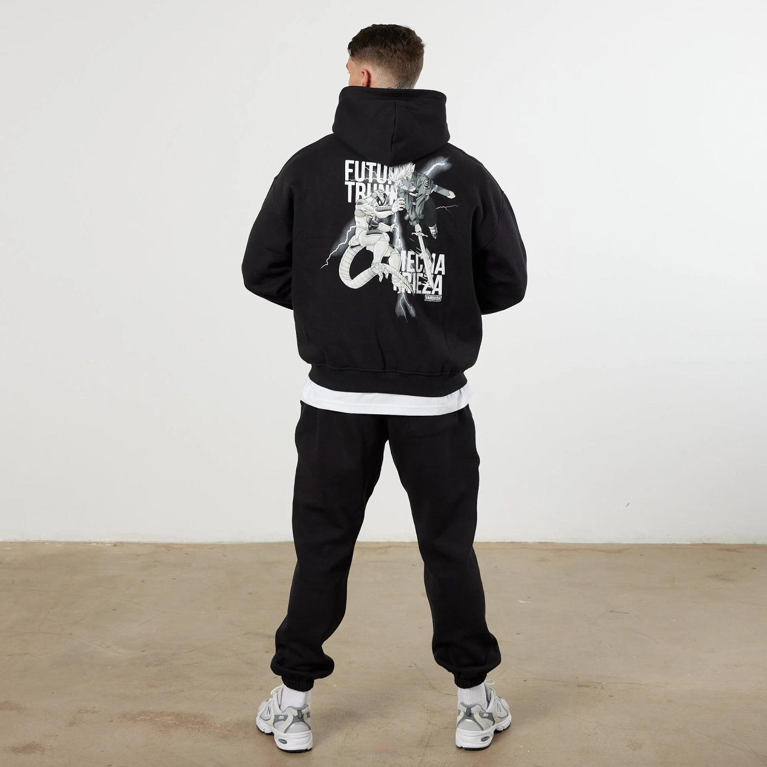 Vanquish DBZ CS Trunks Vs Freiza Black Oversized Pullover Hoodie 7 Vanquish DBZ CS Trunks Vs Freiza Black Oversized Pullover Hoodie - Image 5