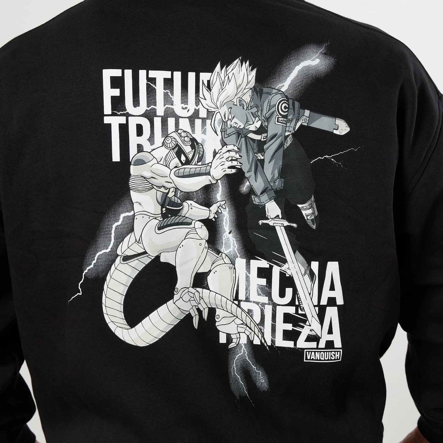 Vanquish DBZ CS Trunks Vs Freiza Black Oversized Pullover Hoodie 9 Vanquish DBZ CS Trunks Vs Freiza Black Oversized Pullover Hoodie - Image 7