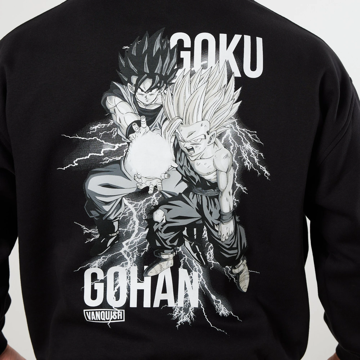 Vanquish DBZ CS Cell Gohan + Goku Black Oversized Pullover Hoodie 7 Vanquish DBZ CS Cell Gohan + Goku Black Oversized Pullover Hoodie - Image 5