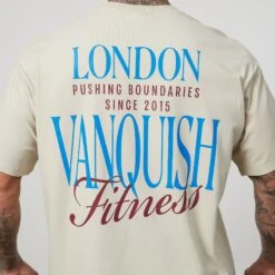 Vanquish TSP Vintage White Pushing Boundaries Oversized T Shirt 9 Vanquish TSP Vintage White Pushing Boundaries Oversized T Shirt -Vanquish Fitness VQFit E commerceFeb24100083