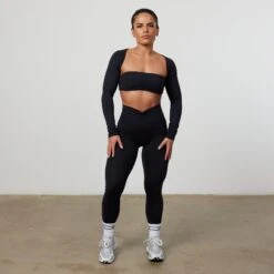 Vanquish Enhance Black Ruched Leggings -Vanquish Fitness VQFit E commerceFeb24100474 efc20479 a939 4fd8 a329 5b74b27fbe70