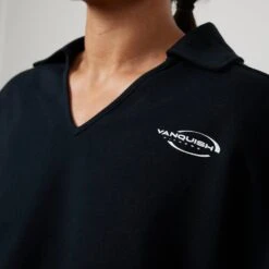 Vanquish Enhance Black Collar Sweatshirt -Vanquish Fitness VQFit E commerceFeb24100718