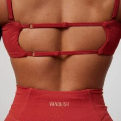 Vanquish Enhance Chilli Red Bandeau Bra 11 Vanquish Enhance Chilli Red Bandeau Bra -Vanquish Fitness VQFit E commerceFeb24100868