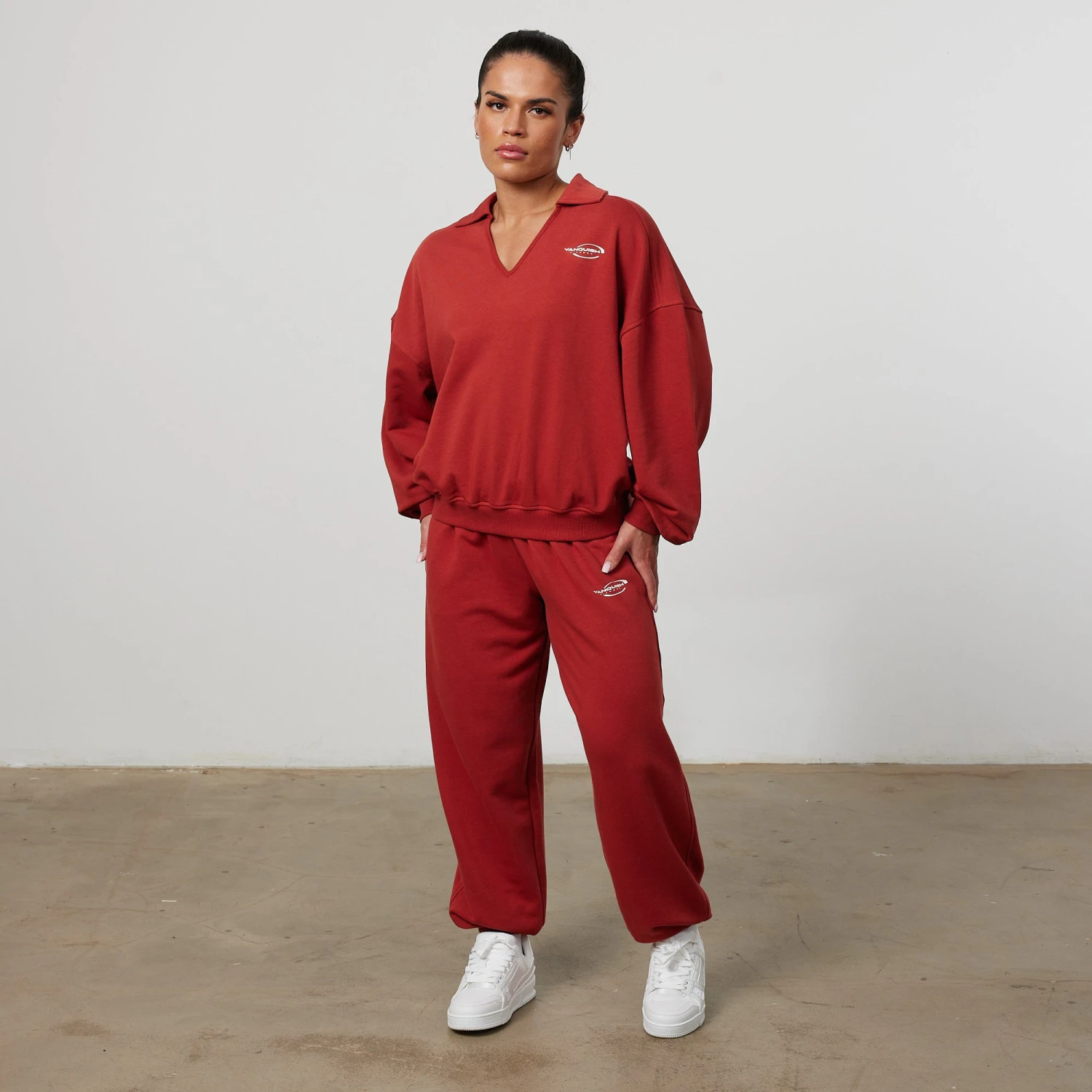 Vanquish Enhance Chilli Red Oversized Sweatpants 4 Vanquish Enhance Chilli Red Oversized Sweatpants - Image 2