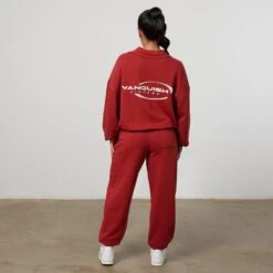 Vanquish Enhance Chilli Red Oversized Sweatpants 9 Vanquish Enhance Chilli Red Oversized Sweatpants -Vanquish Fitness VQFit E commerceFeb24101086