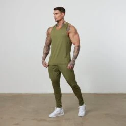 Vanquish Essential Olive Green Performance Tank Top 11 Vanquish Essential Olive Green Performance Tank Top -Vanquish Fitness VQFit E commerceFeb2499035