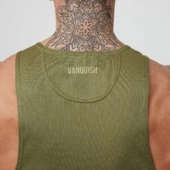 Vanquish Essential Olive Green Performance Tank Top 9 Vanquish Essential Olive Green Performance Tank Top -Vanquish Fitness VQFit E commerceFeb2499088