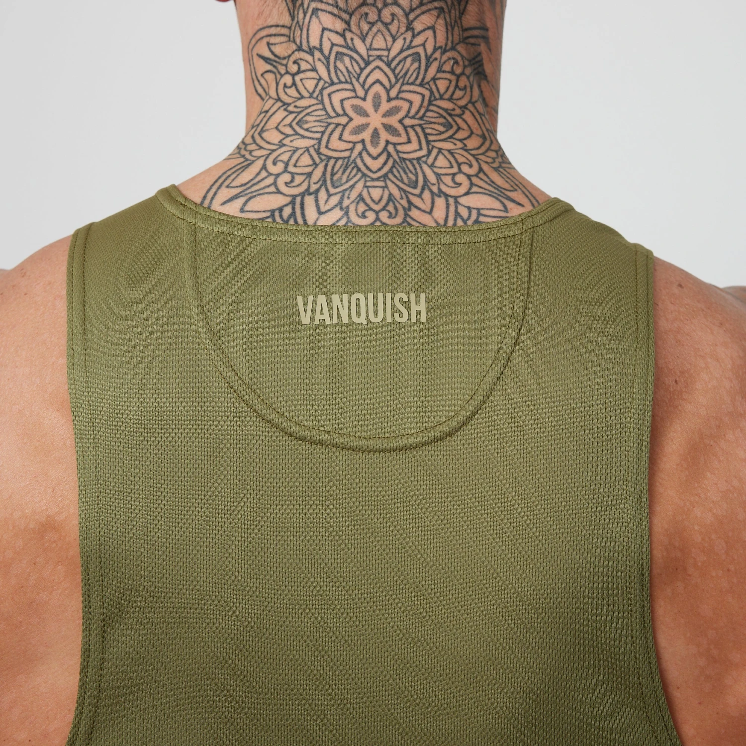 Vanquish Essential Olive Green Performance Tank Top 5 Vanquish Essential Olive Green Performance Tank Top - Image 3