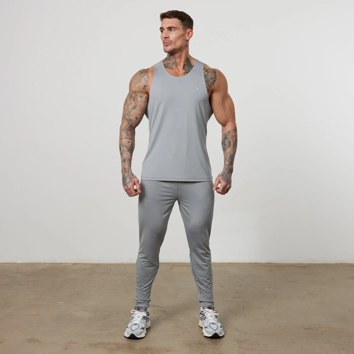 Vanquish Essential Steel Grey Performance Tank Top 4 Vanquish Essential Steel Grey Performance Tank Top - Image 2