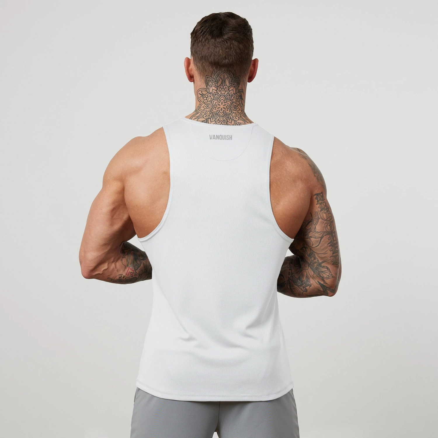 Vanquish Essential White Performance Tank Top 5 Vanquish Essential White Performance Tank Top - Image 3