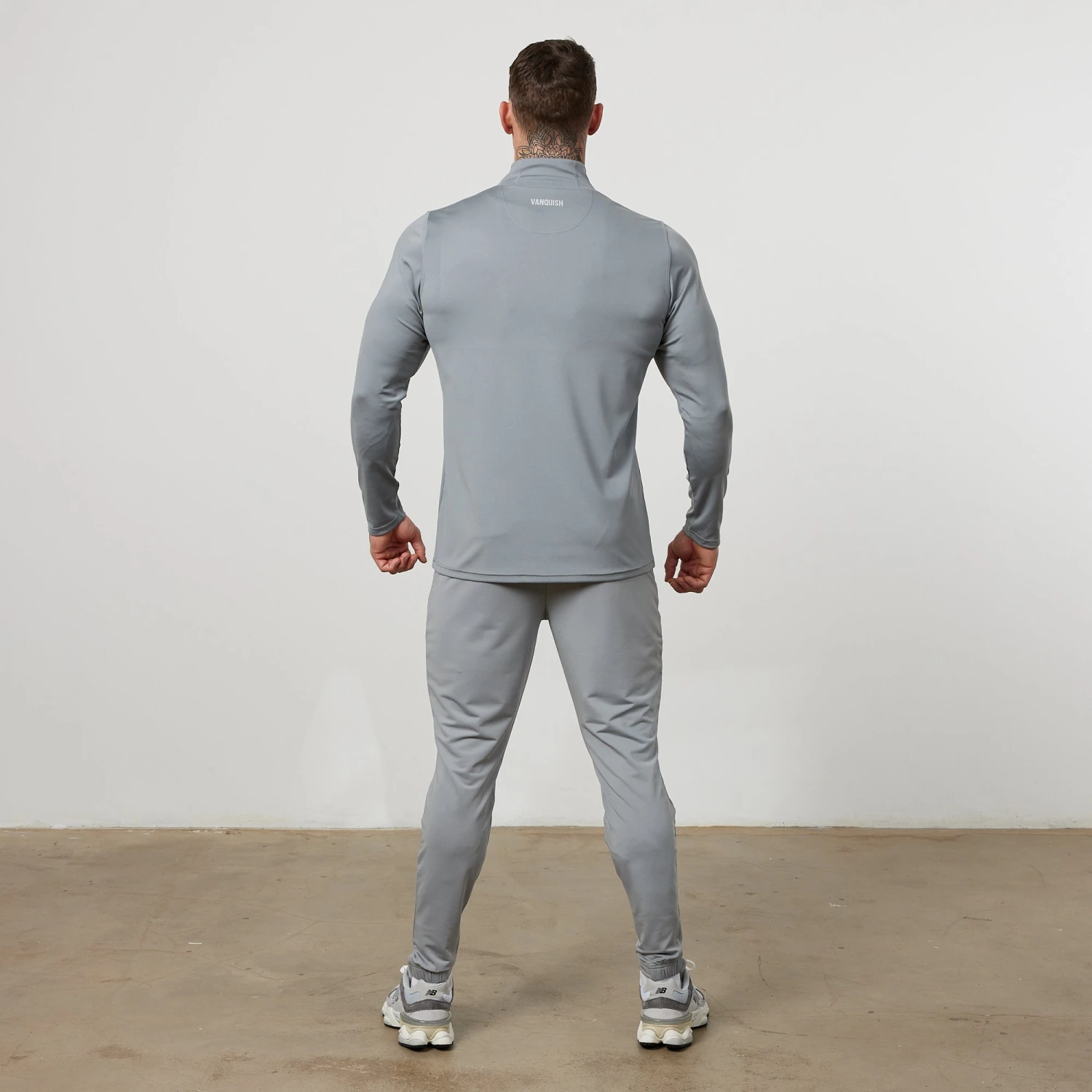 Vanquish Essential Steel Grey Performance 1/4 Zip Top 5 Vanquish Essential Steel Grey Performance 1/4 Zip Top - Image 3