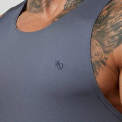 Vanquish Essential Denim Blue Performance Tank Top -Vanquish Fitness VQFit E commerceFeb2499349