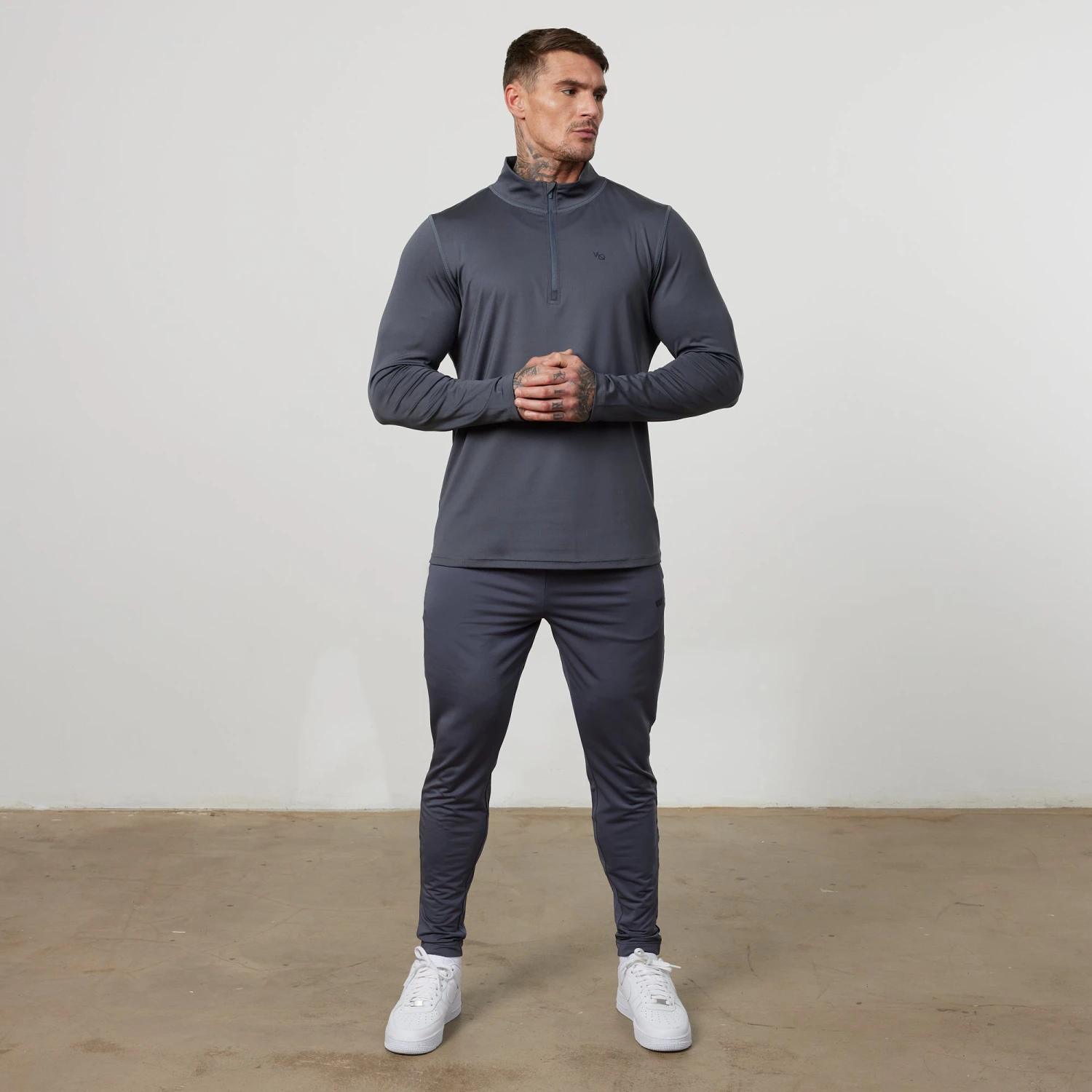 Vanquish Essential Denim Blue Performance 1/4 Zip Top 9 Vanquish Essential Denim Blue Performance 1/4 Zip Top - Image 7