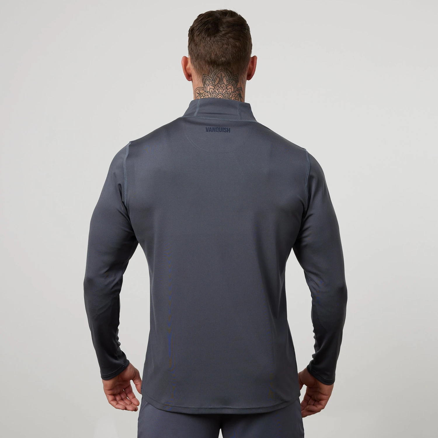 Vanquish Essential Denim Blue Performance 1/4 Zip Top 5 Vanquish Essential Denim Blue Performance 1/4 Zip Top - Image 3