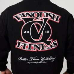 Vanquish TSP Black VQ Interlock Oversized Pullover Hoodie -Vanquish Fitness VQFit E commerceFeb2499822