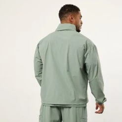 Vanquish Utility Frost Green Oversized Track Jacket -Vanquish Fitness VQFit MensSSE commerce5518