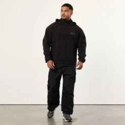 Vanquish Utility Black Oversized Track Jacket -Vanquish Fitness VQFit MensSSE commerce5630