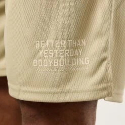 Vanquish Bodybuilding Vintage Khaki Mesh Shorts 11 Vanquish Bodybuilding Vintage Khaki Mesh Shorts -Vanquish Fitness VQFit MensSSE commerce6373