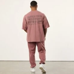 Vanquish Bodybuilding Dark Mauve Oversized Sweatpants -Vanquish Fitness VQFit MensSSE commerce6388