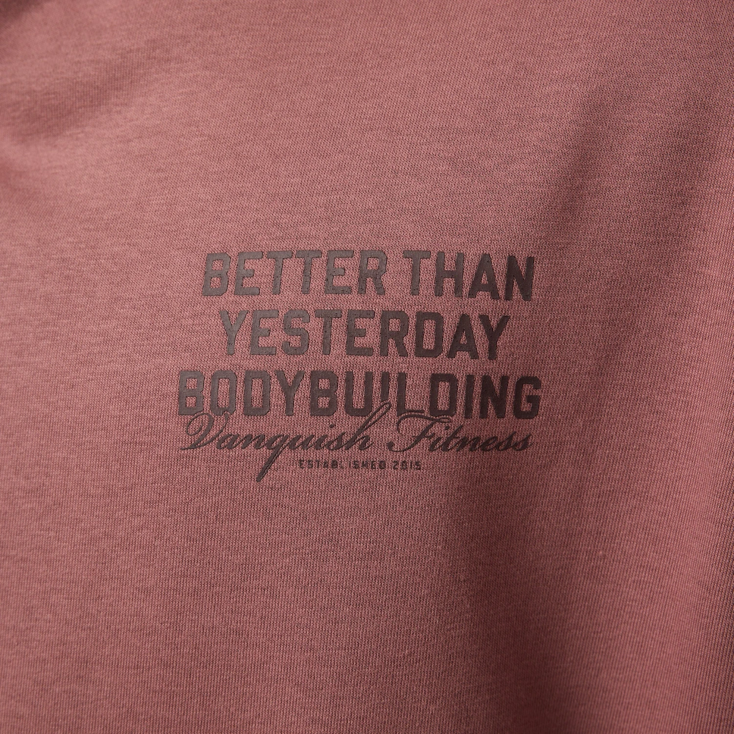 Vanquish Bodybuilding Dark Mauve Boxy Oversized Pullover Hoodie 7 Vanquish Bodybuilding Dark Mauve Boxy Oversized Pullover Hoodie - Image 5