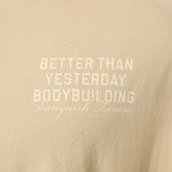 Vanquish Bodybuilding Vintage Khaki Boxy Oversized T Shirt -Vanquish Fitness VQFit MensSSE commerce6508