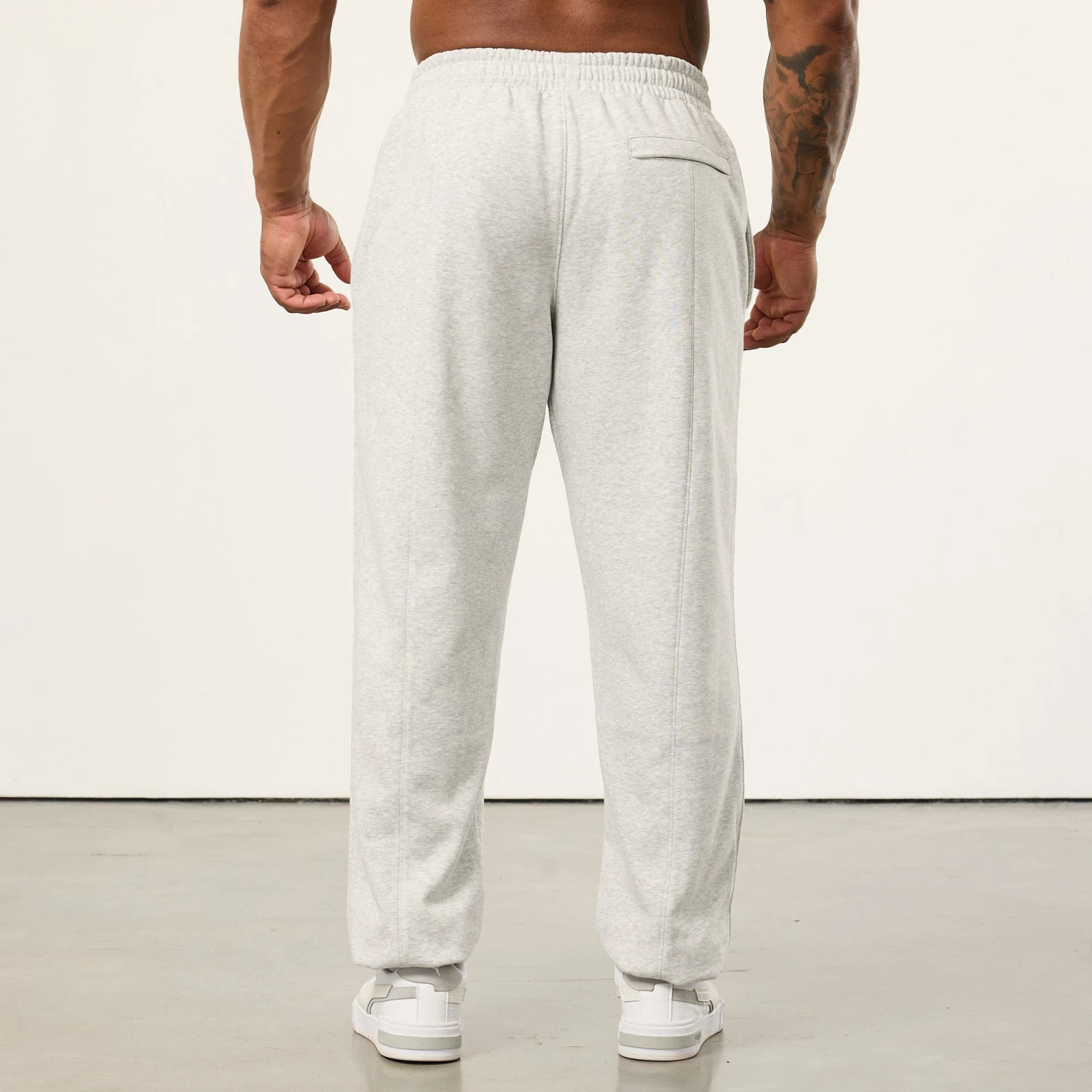 Vanquish Bodybuilding Oat Marl Oversized Sweatpants 6 Vanquish Bodybuilding Oat Marl Oversized Sweatpants - Image 4
