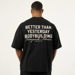 Vanquish Bodybuilding Black Boxy Oversized T Shirt -Vanquish Fitness VQFit MensSSE commerce6675
