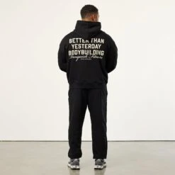 Vanquish Bodybuilding Black Boxy Oversized Pullover Hoodie 9 Vanquish Bodybuilding Black Boxy Oversized Pullover Hoodie -Vanquish Fitness VQFit MensSSE commerce6700