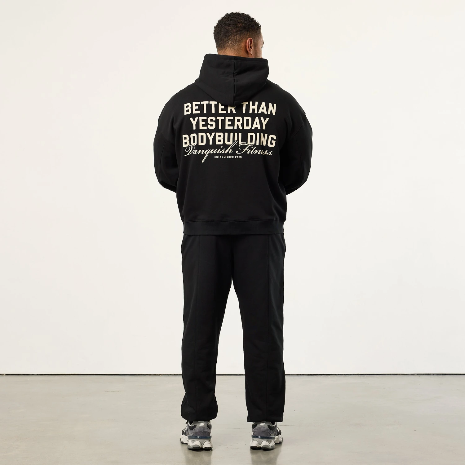 Vanquish Bodybuilding Black Boxy Oversized Pullover Hoodie 5 Vanquish Bodybuilding Black Boxy Oversized Pullover Hoodie - Image 3