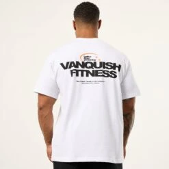 Vanquish TSP Since 2015 White Oversized T Shirt -Vanquish Fitness VQFit MensSSE commerce6841
