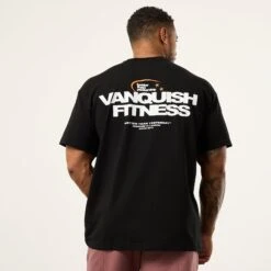 Vanquish TSP Since 2015 Black Oversized T Shirt -Vanquish Fitness VQFit MensSSE commerce6919