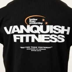 Vanquish TSP Since 2015 Black Oversized T Shirt -Vanquish Fitness VQFit MensSSE commerce6921