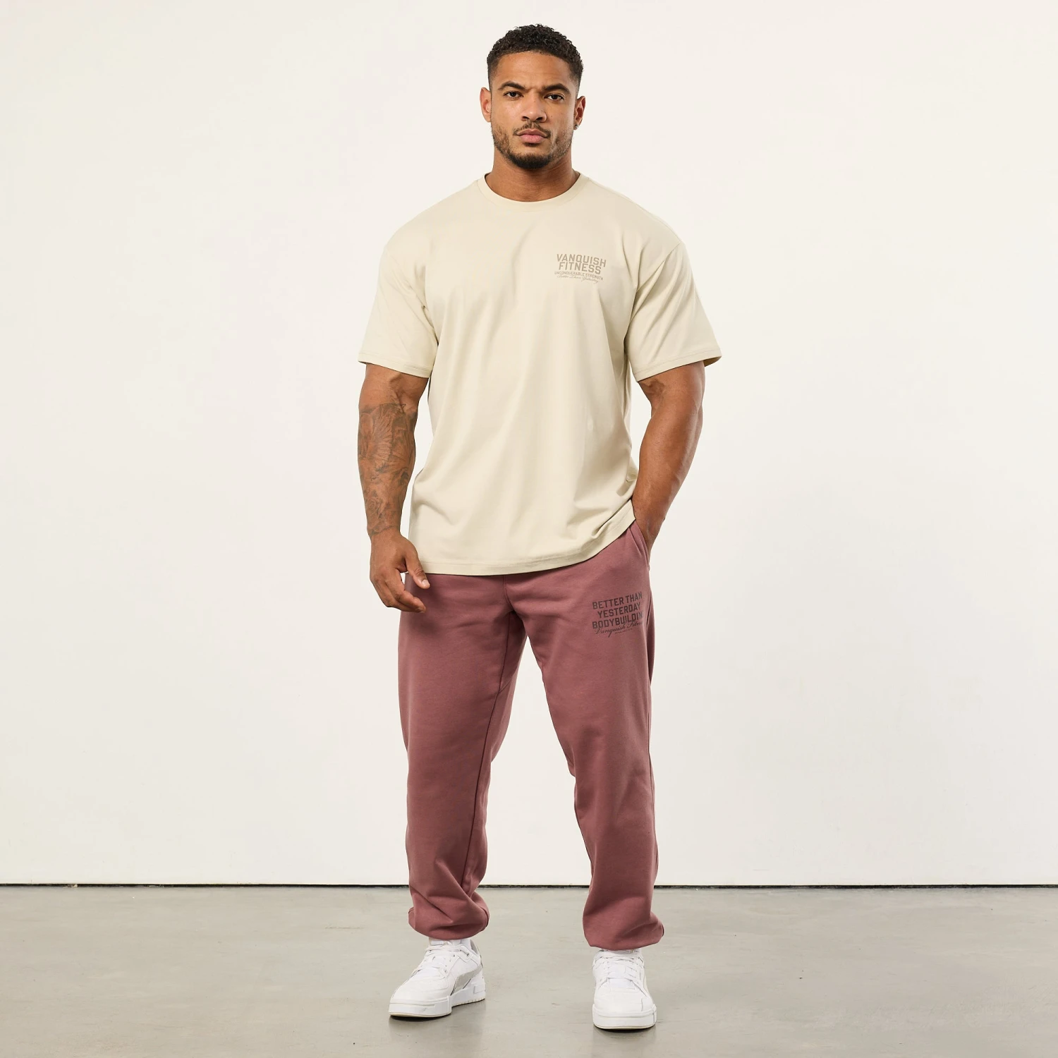 Vanquish TSP Unconquerable Strength Vintage White Oversized T Shirt 4 Vanquish TSP Unconquerable Strength Vintage White Oversized T Shirt - Image 2