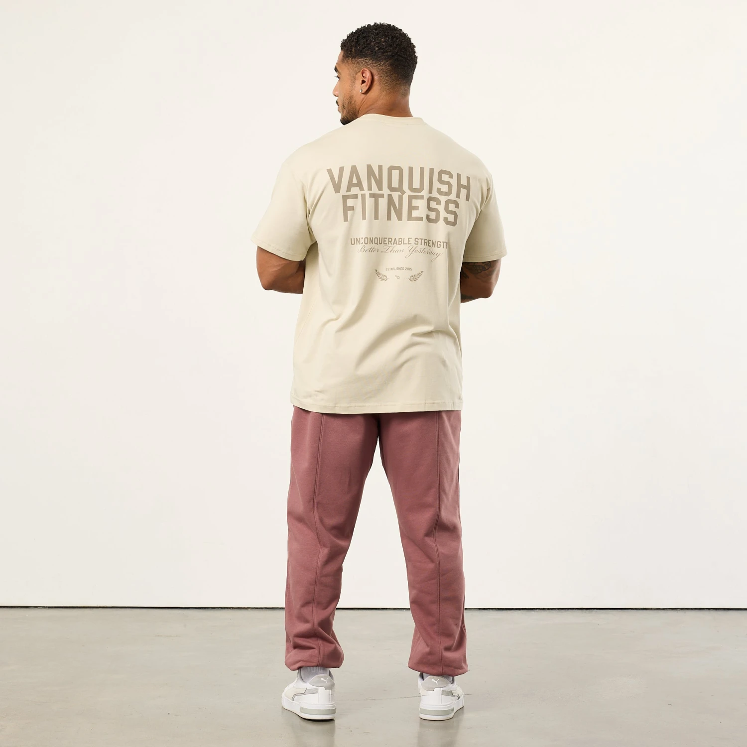 Vanquish TSP Unconquerable Strength Vintage White Oversized T Shirt 5 Vanquish TSP Unconquerable Strength Vintage White Oversized T Shirt - Image 3