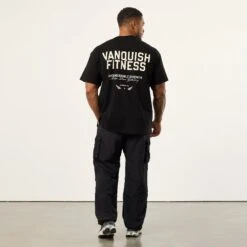Vanquish TSP Unconquerable Strength Black Oversized T Shirt -Vanquish Fitness VQFit MensSSE commerce7019