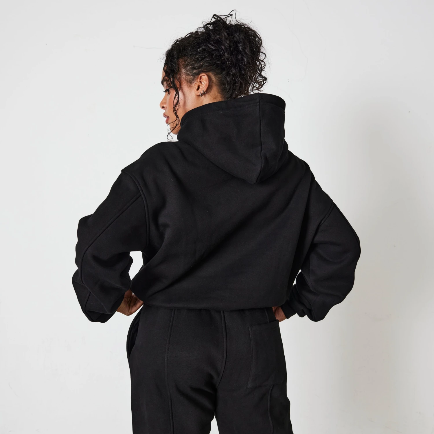 Vanquish Jet Black VQFIT Oversized Hoodie 5 Vanquish Jet Black VQFIT Oversized Hoodie - Image 3