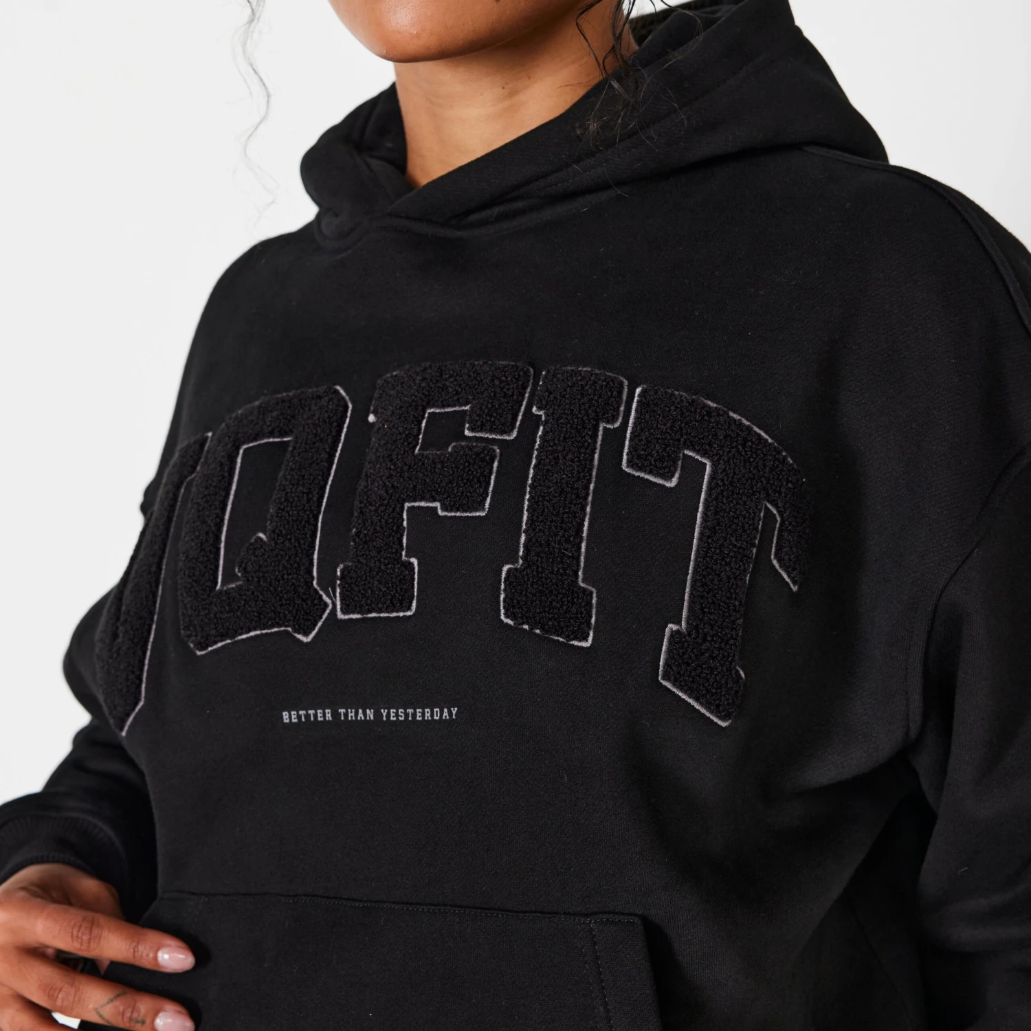 Vanquish Jet Black VQFIT Oversized Hoodie 4 Vanquish Jet Black VQFIT Oversized Hoodie - Image 2