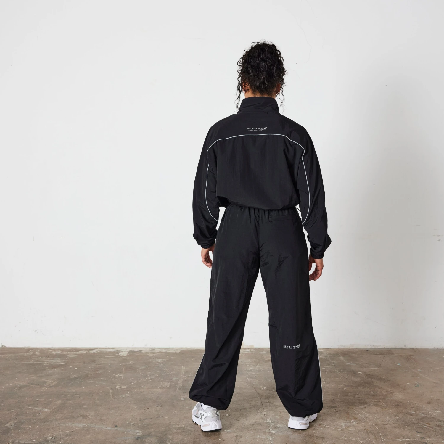 Vanquish Black Racing Wide Leg Track Pants 6 Vanquish Black Racing Wide Leg Track Pants - Image 4