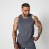 Vanquish Essential Denim Blue Regular Fit Tank Top -Vanquish Fitness VQ BlackFriday23 7494