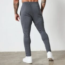 Vanquish Essential Denim Blue Tapered Fit Sweatpants -Vanquish Fitness VQ BlackFriday23 7909