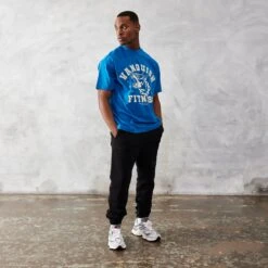 Vanquish TSP Deep Sea Blue Dobermann Oversized T Shirt -Vanquish Fitness VQ CORE ETC JAN23 2143