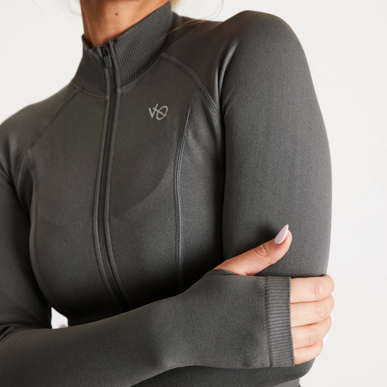 Vanquish Elevate Seamless Dark Olive Zip Front Jacket 4 Vanquish Elevate Seamless Dark Olive Zip Front Jacket - Image 2