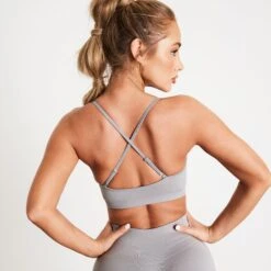 Vanquish Elevate Seamless Smoke Grey Multiway Low Support Bra -Vanquish Fitness VQ Elevate WMNS 1185