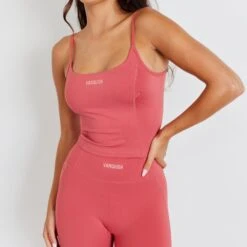 Vanquish Enhance V2 Mineral Red Leggings -Vanquish Fitness VQ EnhanceEclipse July 0076