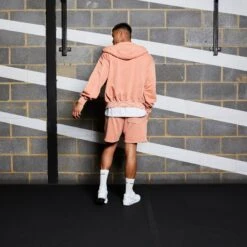 Vanquish Washed Coral Oversized Hoodie -Vanquish Fitness VQ WASHED COLLECTION 1269