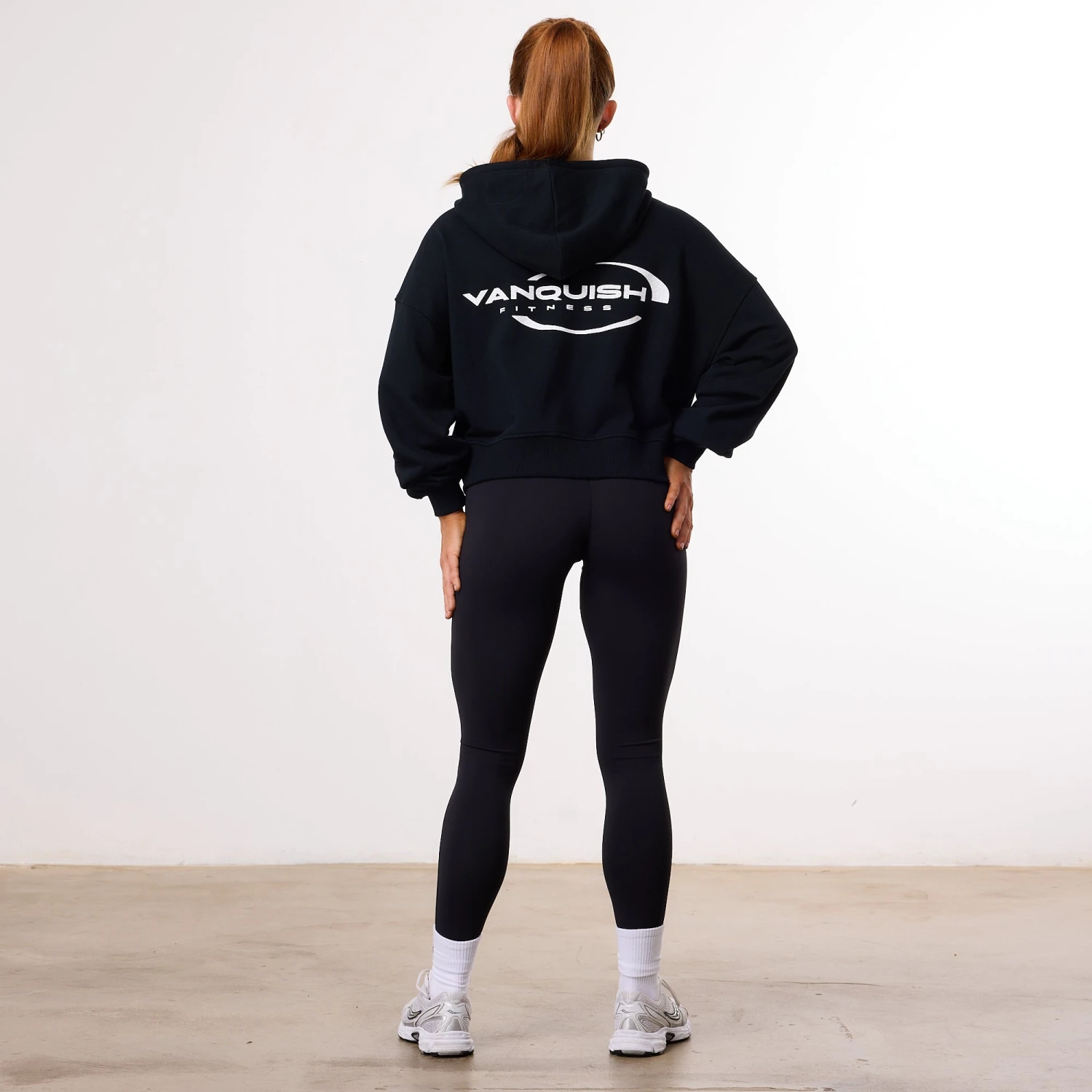 Vanquish Enhance Black Cropped Zip Through Hoodie 6 Vanquish Enhance Black Cropped Zip Through Hoodie - Image 4