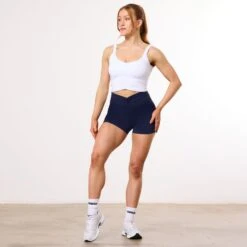 Vanquish Enhance Wimbledon White Ruched Vest -Vanquish Fitness WB Summer Sale websize133 bd56369f 1f3b 43c7 ad2c 36f3f29fdd8a