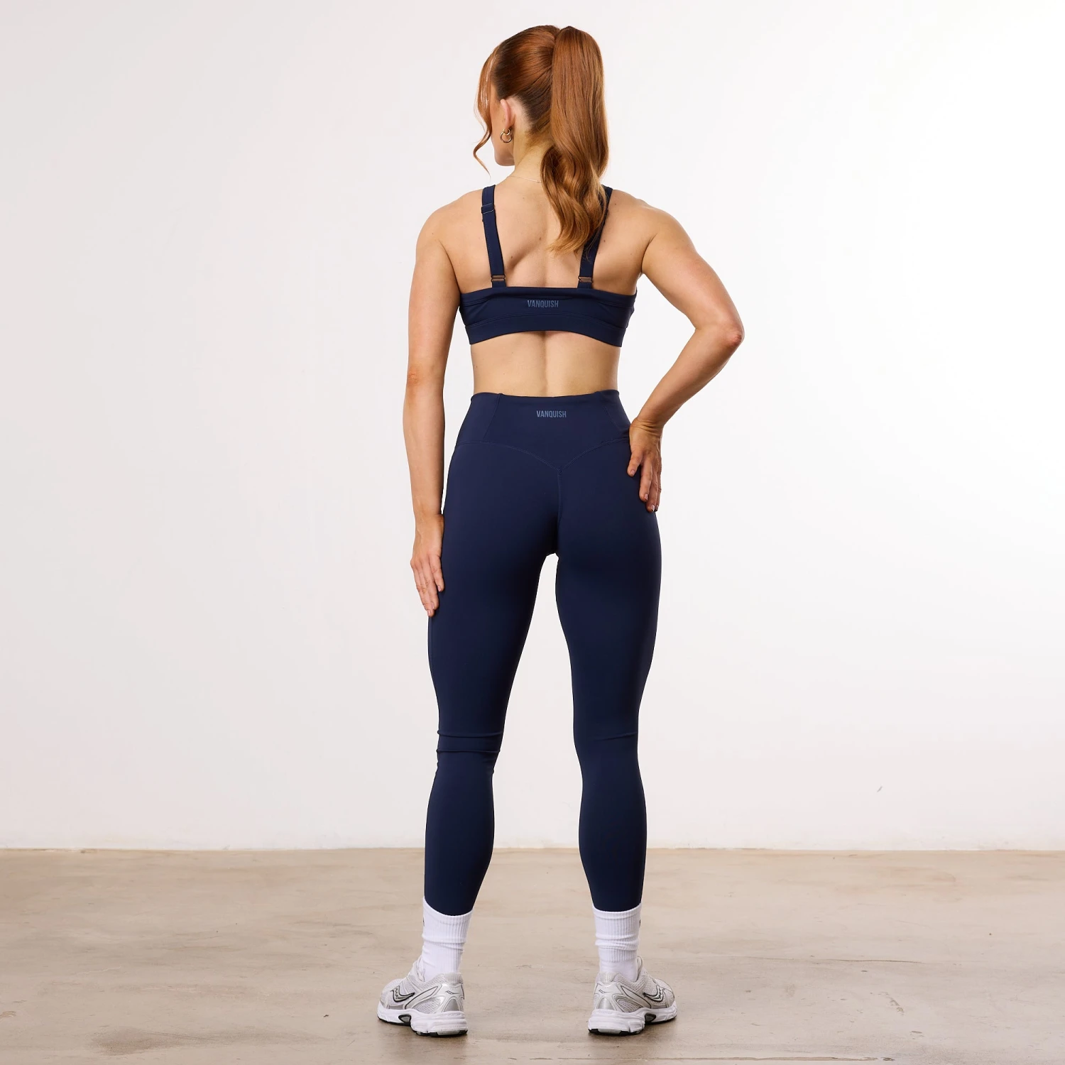 Vanquish Enhance Navy Blue Crop Tank Bra 5 Vanquish Enhance Navy Blue Crop Tank Bra - Image 3