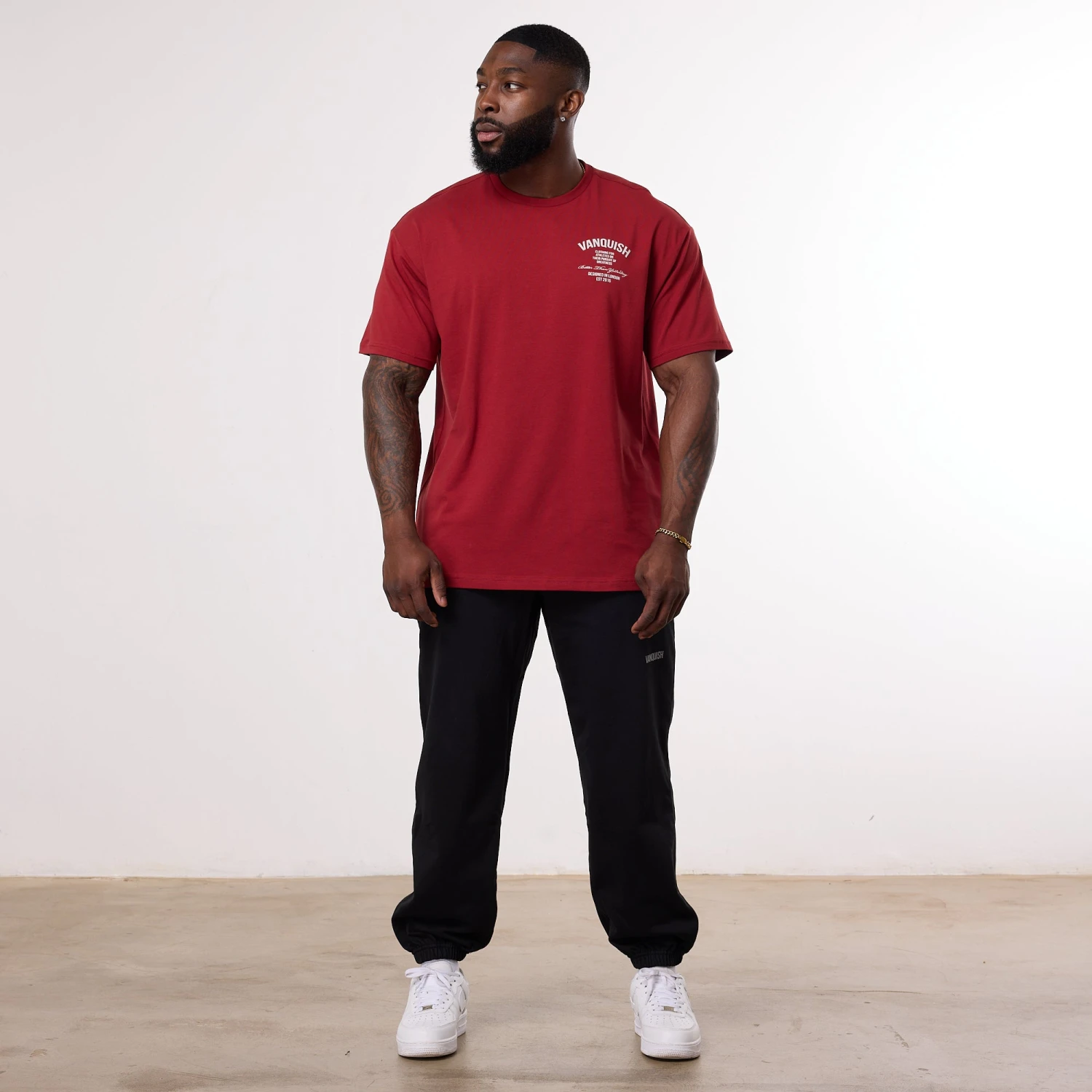 Vanquish TSP Pursuit Burgundy Oversized T Shirt 4 Vanquish TSP Pursuit Burgundy Oversized T Shirt - Image 2